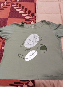 Olive Green Graphic Tee