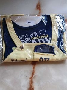 Cute Girl's Dress with Bib Design