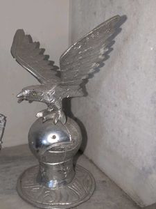Vintage Eagle Statue Silver Finish