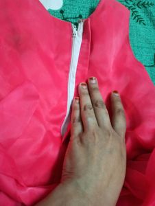 Coral Ruffle Dress
