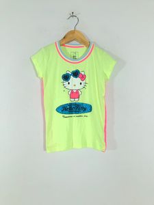 Neon Green Printed T-Shirt(Girl’s)