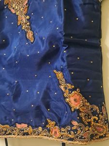 Embellished Navy Blue Ethnic Blouse