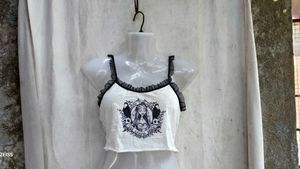 141110. Gothic Graphic Crop Top