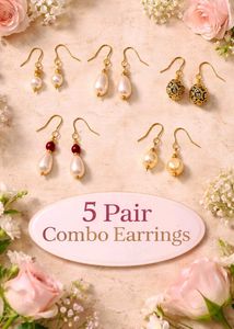 5 Pair Combo Earrings Set