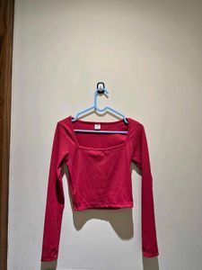 Women's Long Sleeve Crop Top