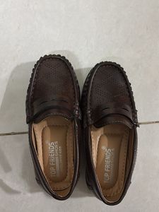 Classic Brown Loafer Shoes for Kids