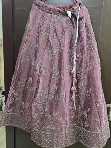 💜Embellished Lavender Silk Lehnga Set💜