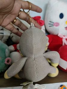 Cute Knitted Monkey Keychain