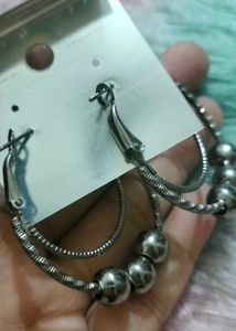 Brand new Chunky Hoop Earrings with Beads