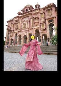 Pastel Pink Designer Sharara Pakistani Suit
