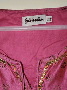 Fabindia Salwar Kurta Beautiful Pink Colour