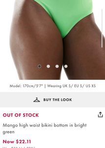 MANGO High-Waisted Bikini Bottom/Panty