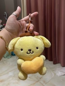 Sanrio Pompompurin Plush Keychain