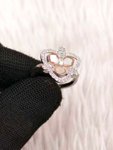 Beautiful Floral Ring with Stones 925 silver