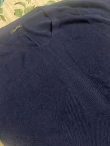 Classic Blue V-Neck Top