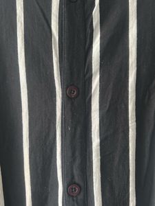 Black &amp; White Striped Tunic Top
