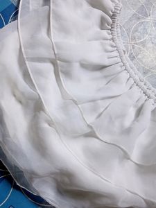 This Whit Crop Top Is Very Beautiful Look Like Fairy Dress.... Must Buy It