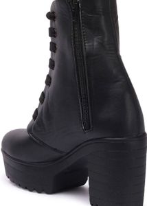 Chunky Platform Lace-Up Boots