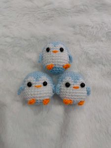 Cute Crochet Penguin keychain