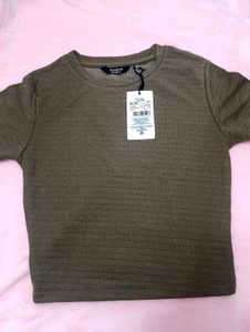 Shein Textured Cropped Top