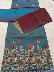 Fancy Cotton Suit With Duptta