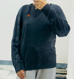 blue Crew Neck Sweater