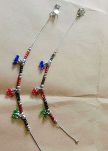 Boho Beaded Anklets with Charms
