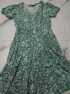 Floral Green Dress