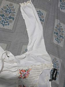 Embroidery White Top