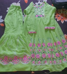 Beautiful Lime Green Kurta Set