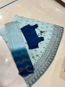 Blue Shaded Lehenga