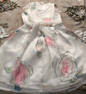 White Floral Party Dress