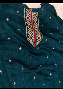 Peacock Green Silk Blend Kurta