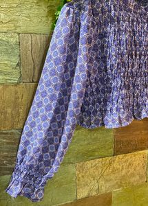 💟Combo(2)purple Balloon Sleeves👾Green Buttened🤍