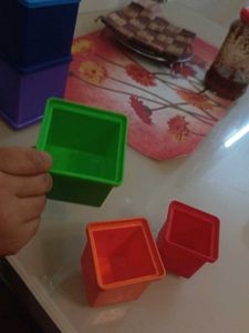 Stacking Cubes Rainbow Colour