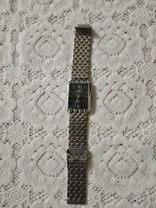 Classic Black Dial Stainless Steel Watch