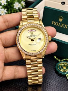 Rolex Watch with Diamond Bezel