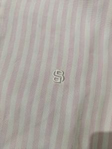 Men's Pink Striped Button-Down Shirt