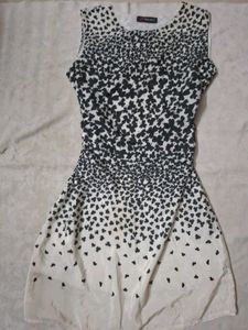 Flying Colours Floral Dress black and white