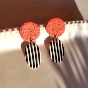 Zebra Stripe Handmade Earrings (Any 1)