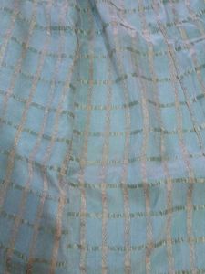 Blue Kurta Set with Pink Trim