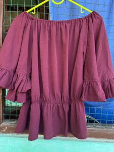 Off-Shoulder Ruffled Top