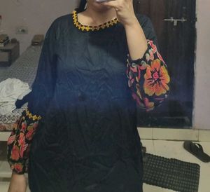 beautiful black kurti