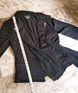 Korean black fancy short blazer for girls/women