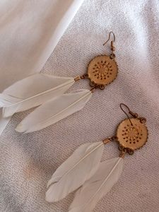 Feather Earrings Hanging