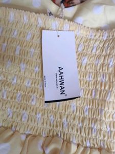 Yellow Polka Dot Halter Dress