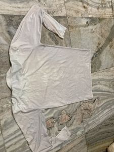 white compression full sleeves innerwear
