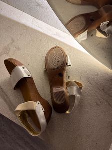 classy cream sandles