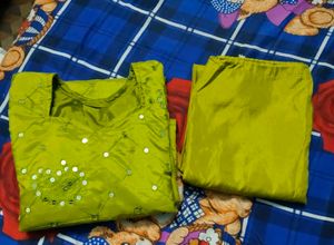 Elegant Green Kurta & Pant Set