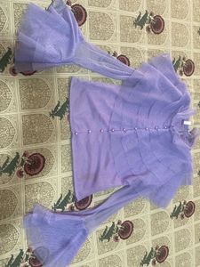 Ruffled Tulle top